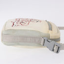 CHANEL Sports Line Shoulder Bag Nylon White Silver CC Auth 194071-4