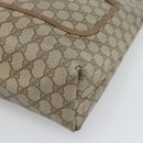GUCCI GG Supreme Web Sherry Line Tote Bag PVC Beige 39 02 003 Auth 194073-10