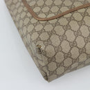 GUCCI GG Supreme Web Sherry Line Tote Bag PVC Beige 39 02 003 Auth 194073-11