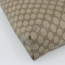 GUCCI GG Supreme Web Sherry Line Tote Bag PVC Beige 39 02 003 Auth 194073-13