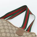 GUCCI GG Supreme Web Sherry Line Tote Bag PVC Beige 39 02 003 Auth 194073-8