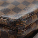 LOUIS VUITTON Damier Ebene Naviglio Shoulder Bag N45255 LV Auth 194075V-15