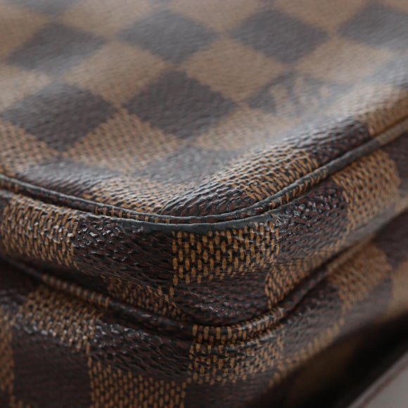 LOUIS VUITTON Damier Ebene Naviglio Shoulder Bag N45255 LV Auth 194075V