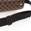 LOUIS VUITTON Damier Ebene Naviglio Shoulder Bag N45255 LV Auth 194075V-8