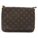 LOUIS VUITTON Monogram Musette Tango Shoulder Bag M51257 LV Auth 194076A-13
