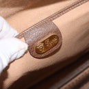 GUCCI GG Supreme Business Bag PVC Beige Gold Auth 194077-18