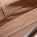 GUCCI GG Supreme Business Bag PVC Beige Gold Auth 194077-11
