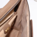 GUCCI GG Supreme Business Bag PVC Beige Gold Auth 194077-19