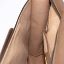 GUCCI GG Supreme Business Bag PVC Beige Gold Auth 194077-20