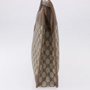 GUCCI GG Supreme Business Bag PVC Beige Gold Auth 194077-3