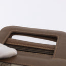 GUCCI GG Supreme Business Bag PVC Beige Gold Auth 194077-8