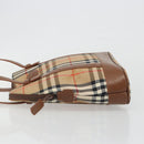 Burberrys Nova Check Shoulder Bag Canvas Beige Brown Auth 194078A-5