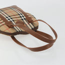 Burberrys Nova Check Shoulder Bag Canvas Beige Brown Auth 194078A-7