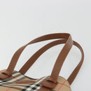 Burberrys Nova Check Shoulder Bag Canvas Beige Brown Auth 194078A-8