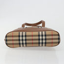 Burberrys Nova Check Shoulder Bag Canvas Beige Brown Auth 194078A-9