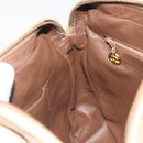 CHANEL COCO Mark Matelasse Shoulder Bag Lamb Skin Beige Gold Tone CC Auth 194085-20
