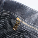 PRADA Galleria Hand Bag Saffiano Black Gold Tone Auth 194087A-22