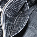PRADA Galleria Hand Bag Saffiano Black Gold Tone Auth 194087A-24