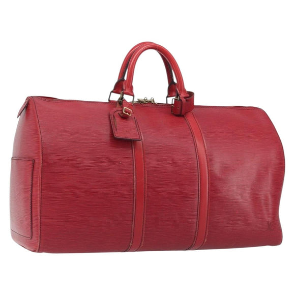 LOUIS VUITTON Monogram Keepall 50 Boston Bag M41426 LV Auth 194090