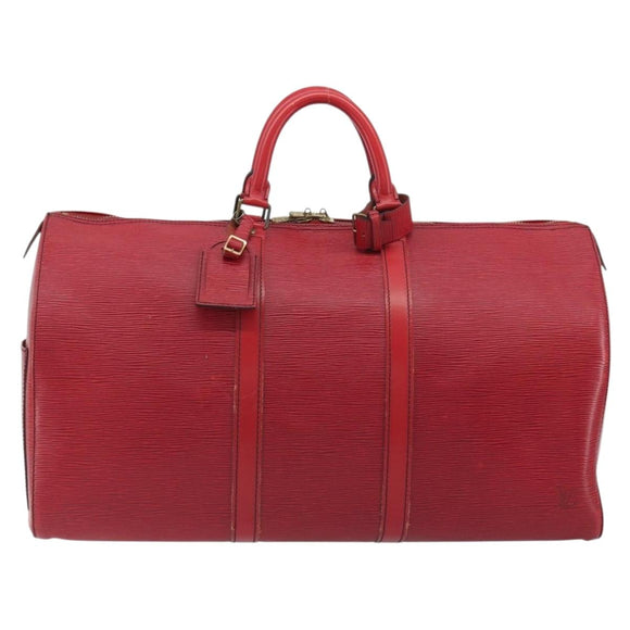 LOUIS VUITTON Monogram Keepall 50 Boston Bag M41426 LV Auth 194090