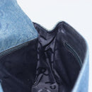 CHANEL COCO Mark Chain Shoulder Bag Denim Blue Clear CC Auth 194091V-21