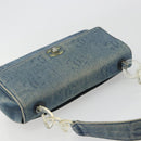 CHANEL COCO Mark Chain Shoulder Bag Denim Blue Clear CC Auth 194091V-6