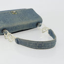 CHANEL COCO Mark Chain Shoulder Bag Denim Blue Clear CC Auth 194091V-7