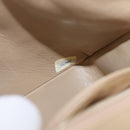 CHANEL Matelasse Chain Shoulder Bag Lamb Skin Beige Gold Tone CC Auth 194094A-12