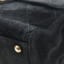 CHANEL Wild Stitch Matelasse Shoulder Bag Suede Black Gold Tone CC Auth 194096V-12