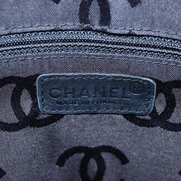CHANEL Wild Stitch Matelasse Shoulder Bag Suede Black Gold Tone CC Auth 194096V