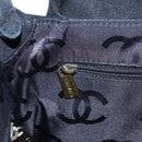 CHANEL Wild Stitch Matelasse Shoulder Bag Suede Black Gold Tone CC Auth 194096V-24