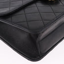 CHANEL Matelasse 23 Chain Shoulder Bag Lamb Skin Black Gold Tone CC Auth 194101V-10