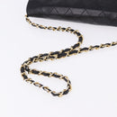 CHANEL Matelasse 23 Chain Shoulder Bag Lamb Skin Black Gold Tone CC Auth 194101V-7