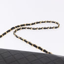 CHANEL Matelasse 23 Chain Shoulder Bag Lamb Skin Black Gold Tone CC Auth 194101V-8