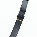CELINE Triomphe Shoulder Bag PVC Leather Black Gold Tone Auth 194102M-8