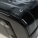 LOUIS VUITTON Monogram Vernis Alma BB Hand Bag Noir Manetic M90063 Auth 194104SM-15