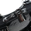 LOUIS VUITTON Monogram Vernis Alma BB Hand Bag Noir Manetic M90063 Auth 194104SM-17