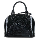 LOUIS VUITTON Monogram Vernis Alma BB Hand Bag Noir Manetic M90063 Auth 194104SM-3