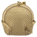 BALLY Backpack Leather Gold Auth 194106-2
