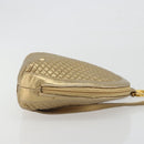 BALLY Backpack Leather Gold Auth 194106-3