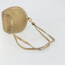 BALLY Backpack Leather Gold Auth 194106-7
