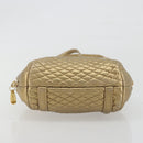 BALLY Backpack Leather Gold Auth 194106-5