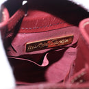 CARTIER Must Line Shoulder Bag Leather Bordeaux Gold Auth 194109A-15