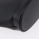 SAINT LAURENT Hand Bag Leather Black Auth 194110-11
