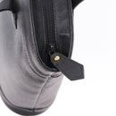 SAINT LAURENT Hand Bag Leather Black Auth 194110-13
