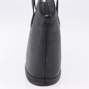 SAINT LAURENT Hand Bag Leather Black Auth 194110-4