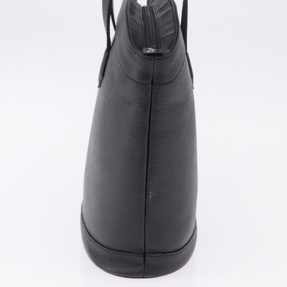 SAINT LAURENT Hand Bag Leather Black Auth 194110