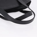 SAINT LAURENT Hand Bag Leather Black Auth 194110-6