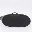 SAINT LAURENT Hand Bag Leather Black Auth 194110-8