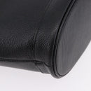 SAINT LAURENT Hand Bag Leather Black Auth 194110-9